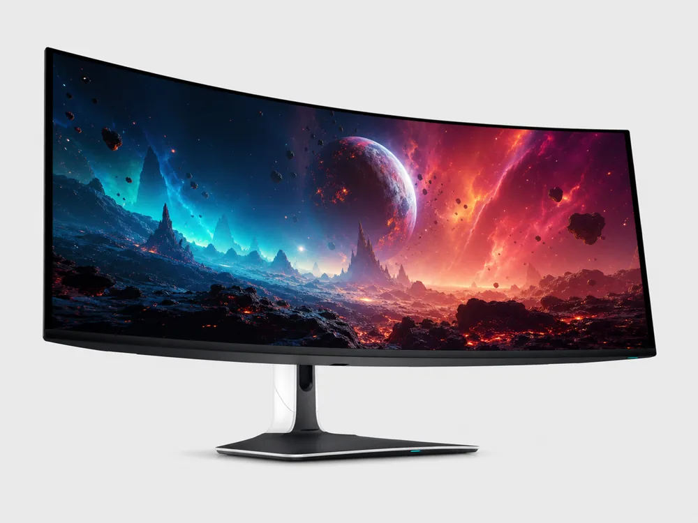 Visual editoriale di Alienware AW3425DW